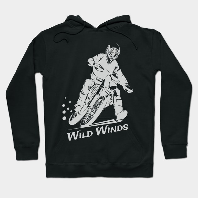 Wild winds motocross Hoodie by shohratkamalov